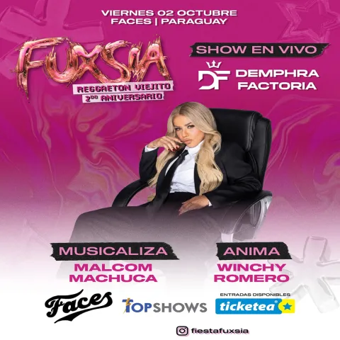 FUXSIA REGGAETON VIEJITO 2DO ANIVERSARIO
