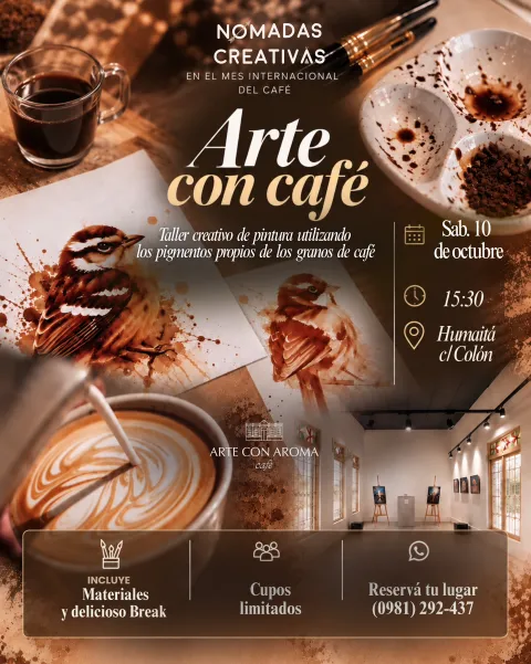 Arte con café — Nómadas Creativas