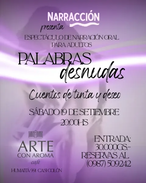 Palabras desnudas: cuentos de tinta y deseo — NarrAcción