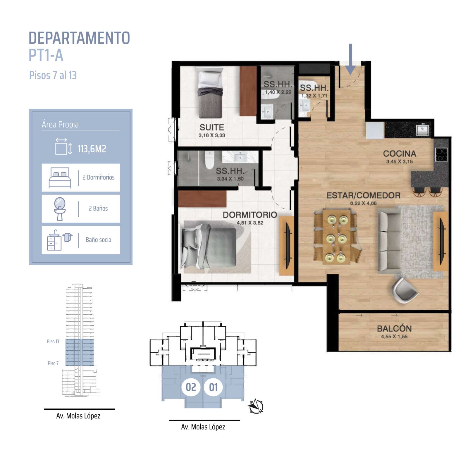 bed 2 Habitaciones