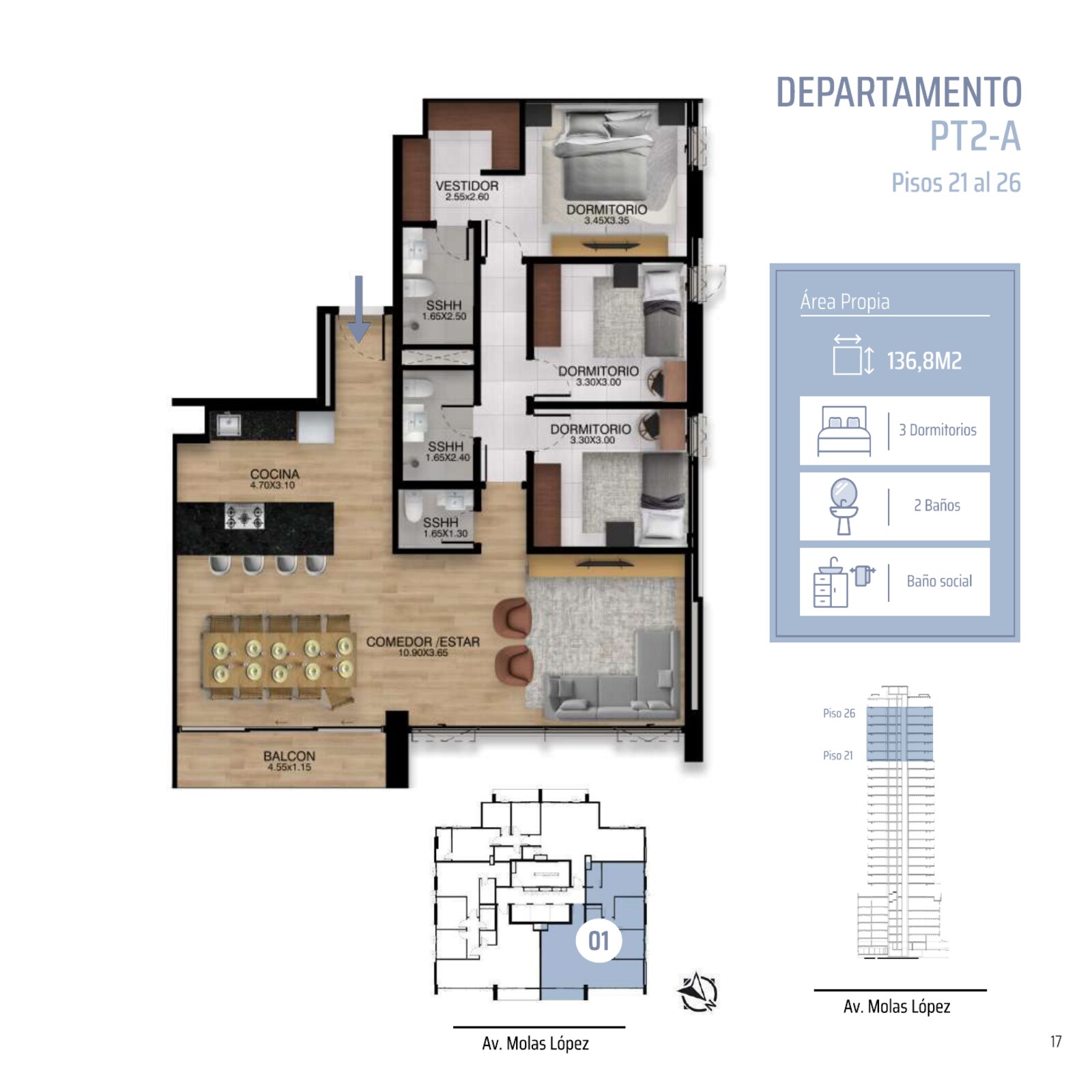 bed 3 Habitaciones