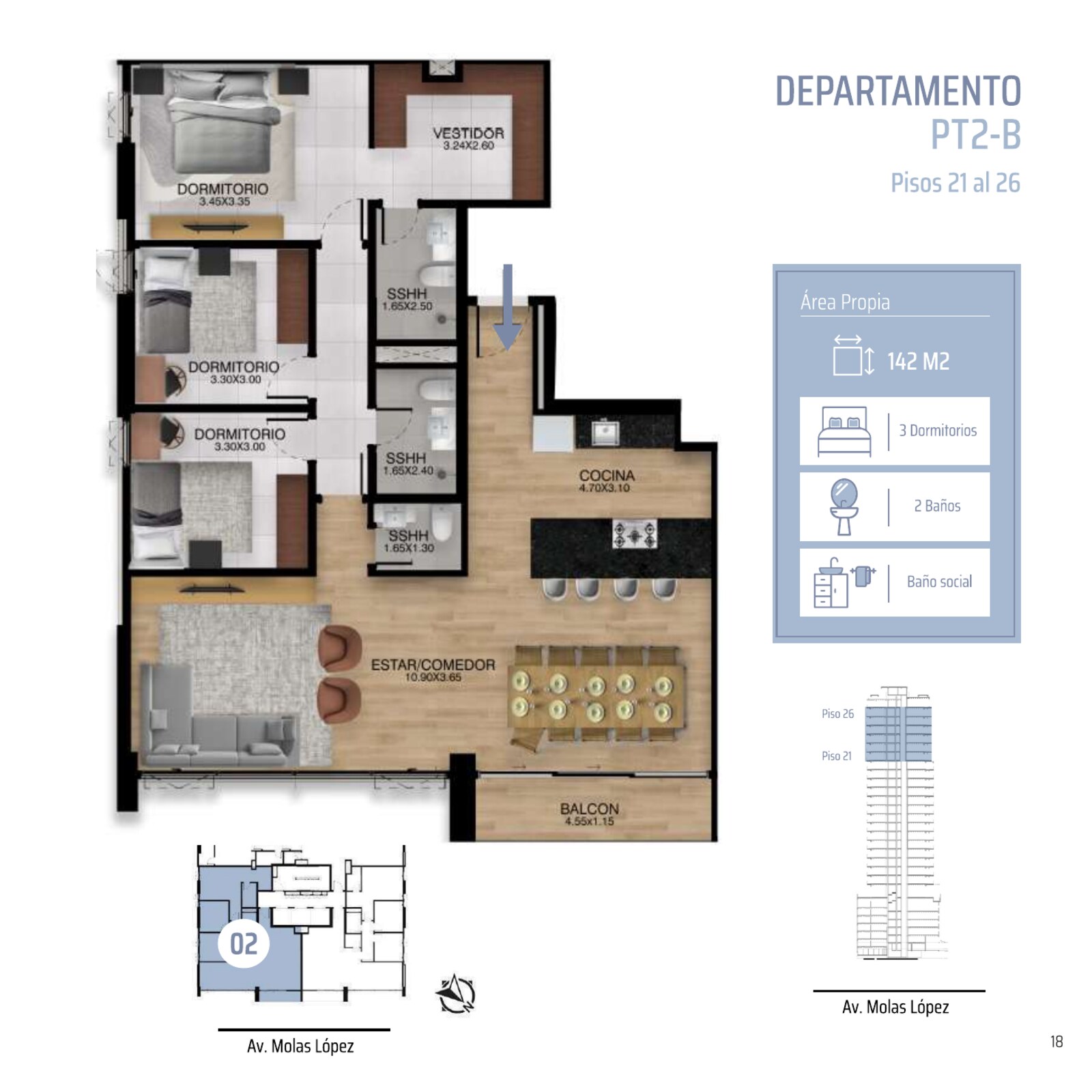 bed 3 Habitaciones
