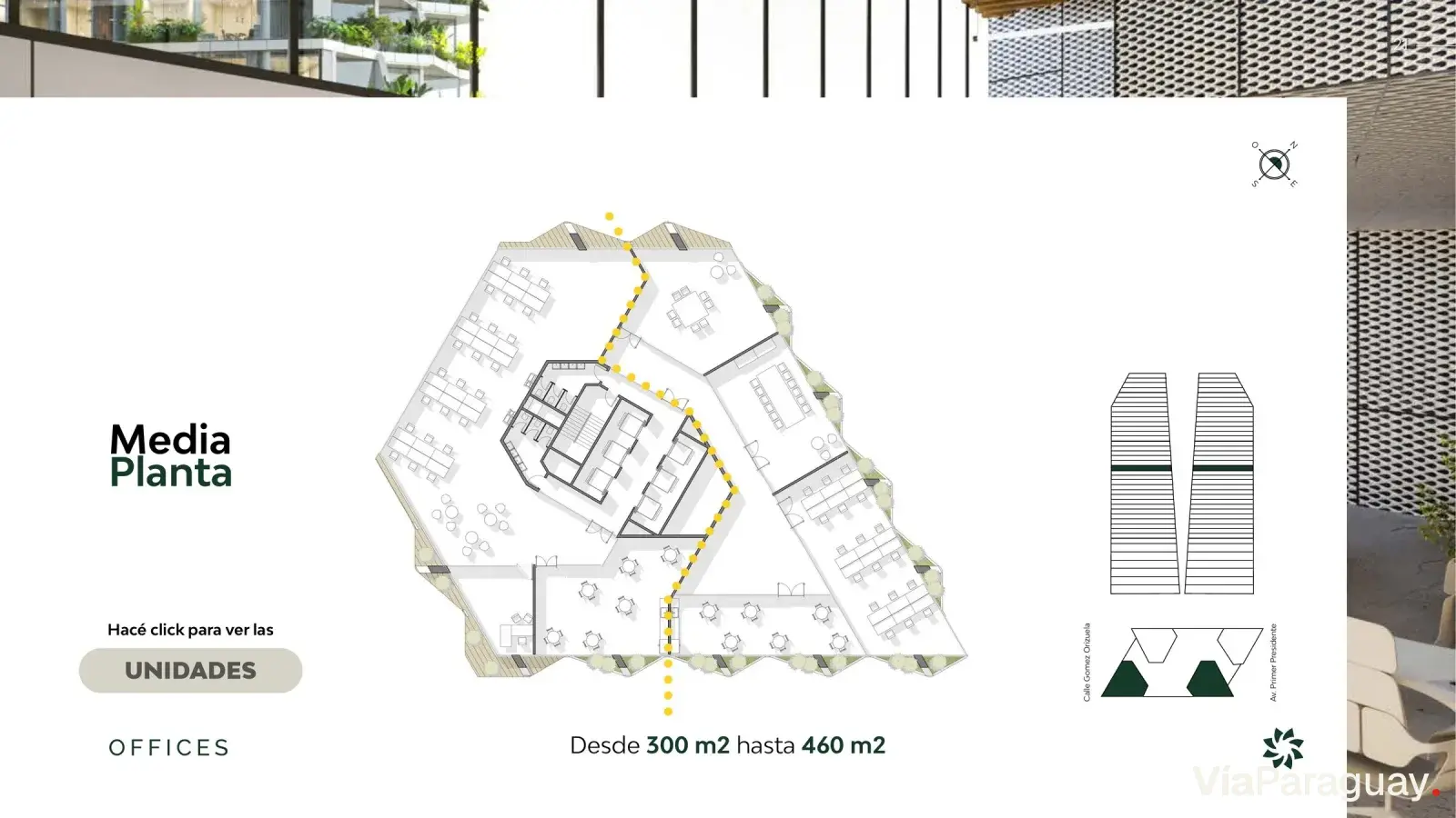 Oficinas — Media planta