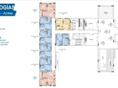 Zuba 18 – apartamentos na planta em Luque 3
