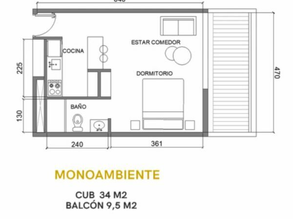 dorm. MONOAMBIENTES