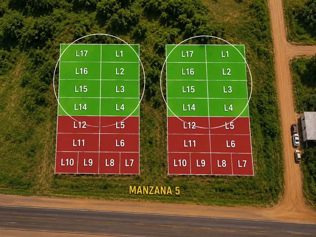 16 lotes na Rota PY02 em Yguazú