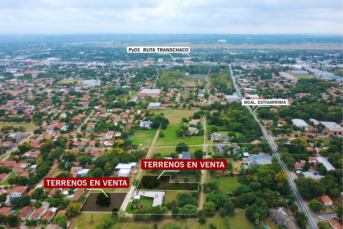 5 lots for sale in gated community in Mariano Roque Alonso