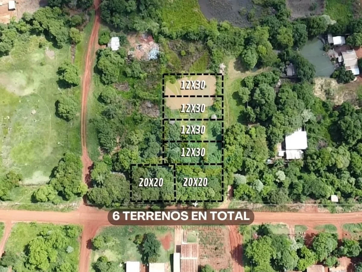 6 Lotes Juntos no Km 10 Acaray, Ciudad del Este