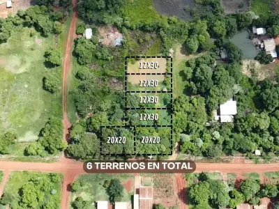 6 Lotes Juntos no Km 10 Acaray, Ciudad del Este