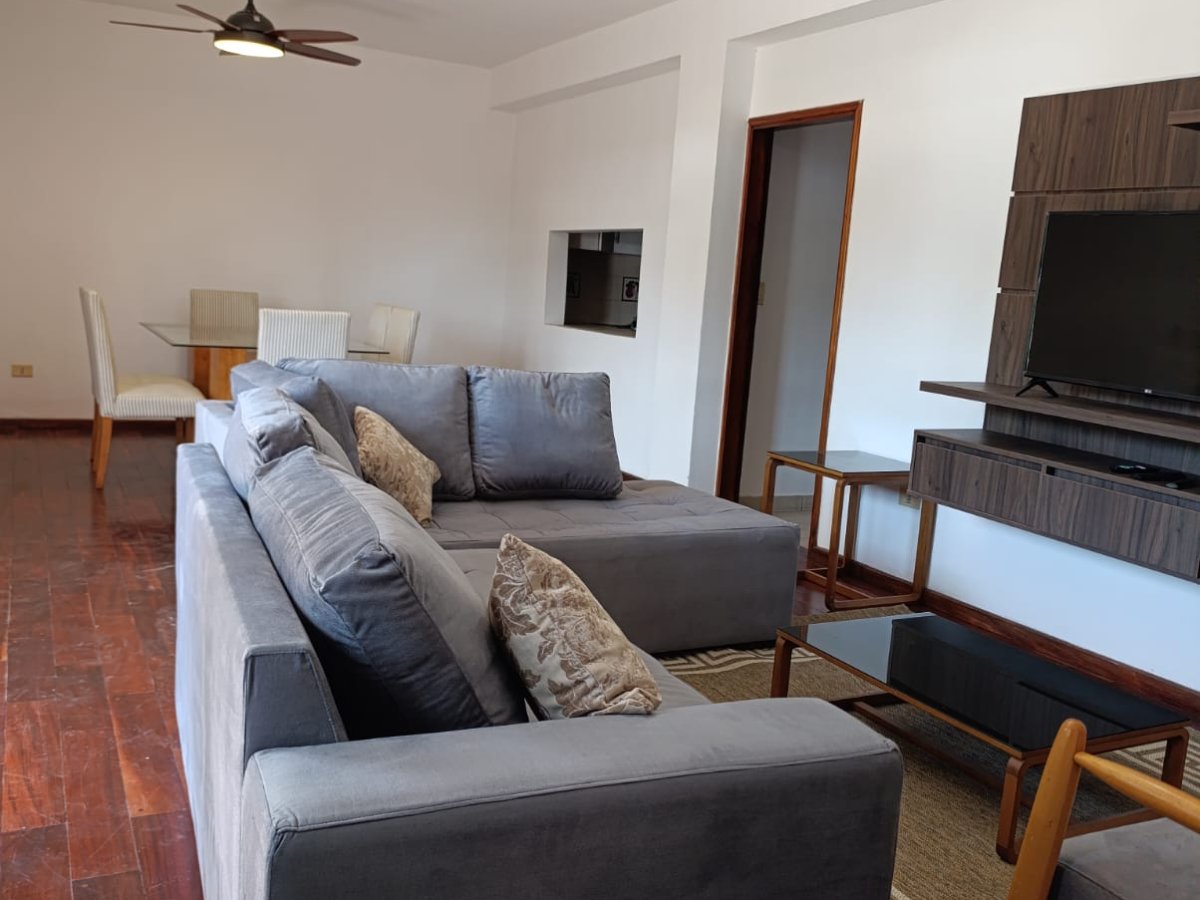 Aluguel de apartamento mobiliado de 3 quartos com área de serviço em Tembetary