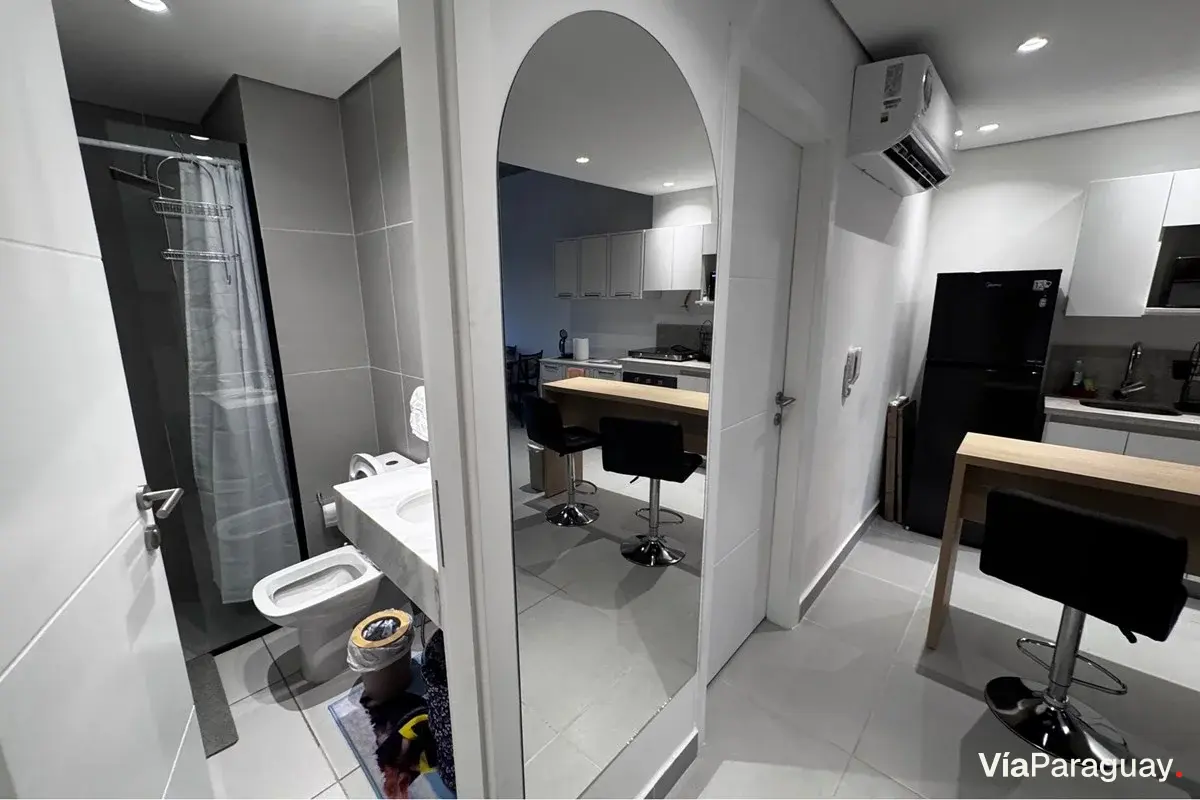 Apartamento amoblado en alquiler en Recoleta, Asunción