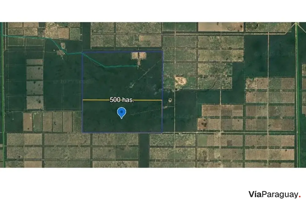 Campo virgem de 500 ha à venda em Boquerón, Chaco
