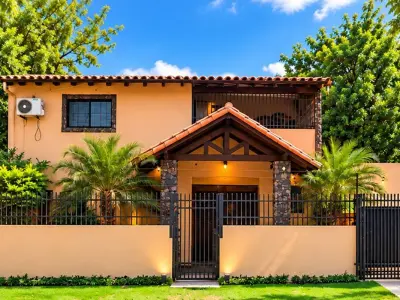 Casa ampla mobiliada para alugar em Mariano Roque Alonso