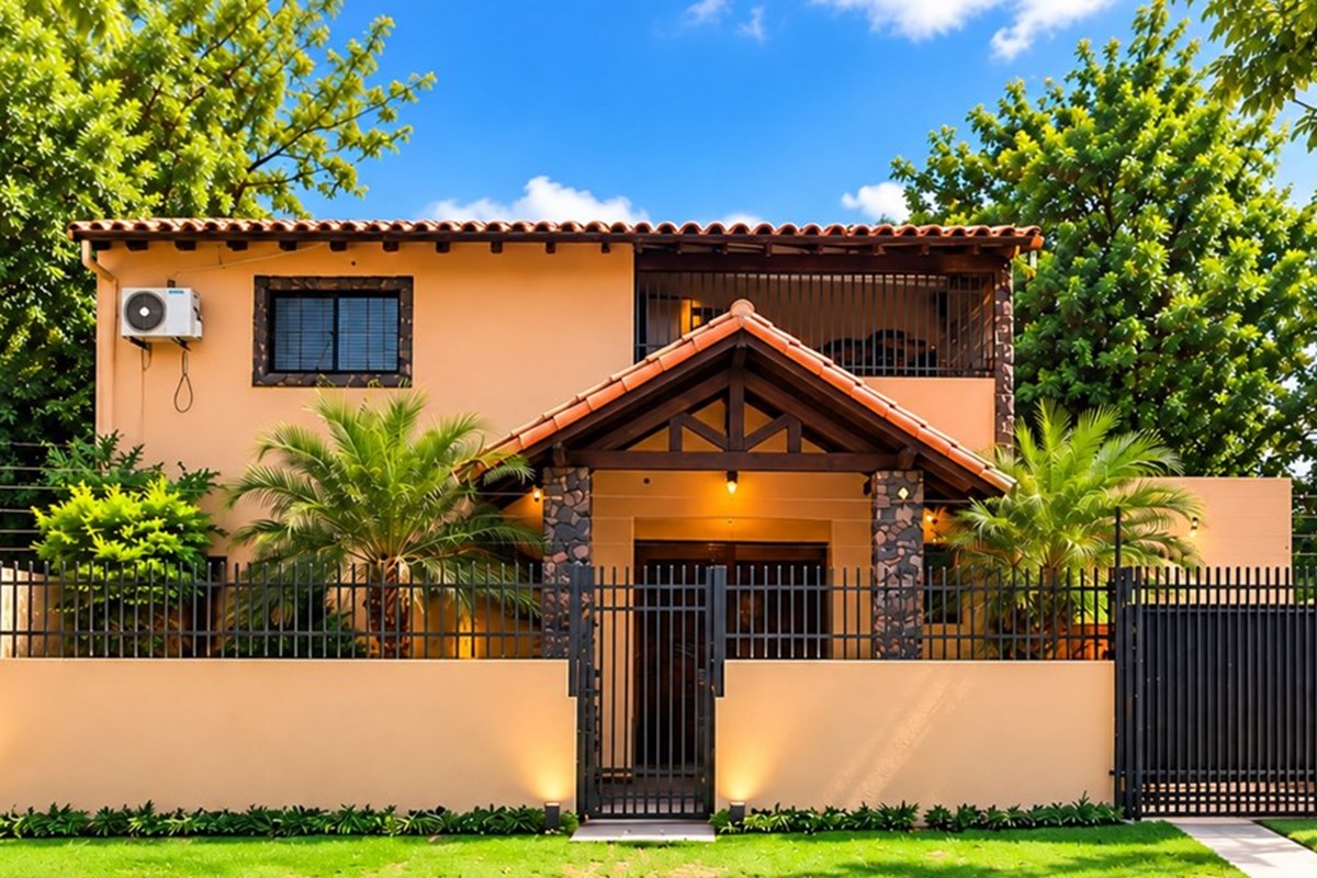 Casa ampla mobiliada para alugar em Mariano Roque Alonso