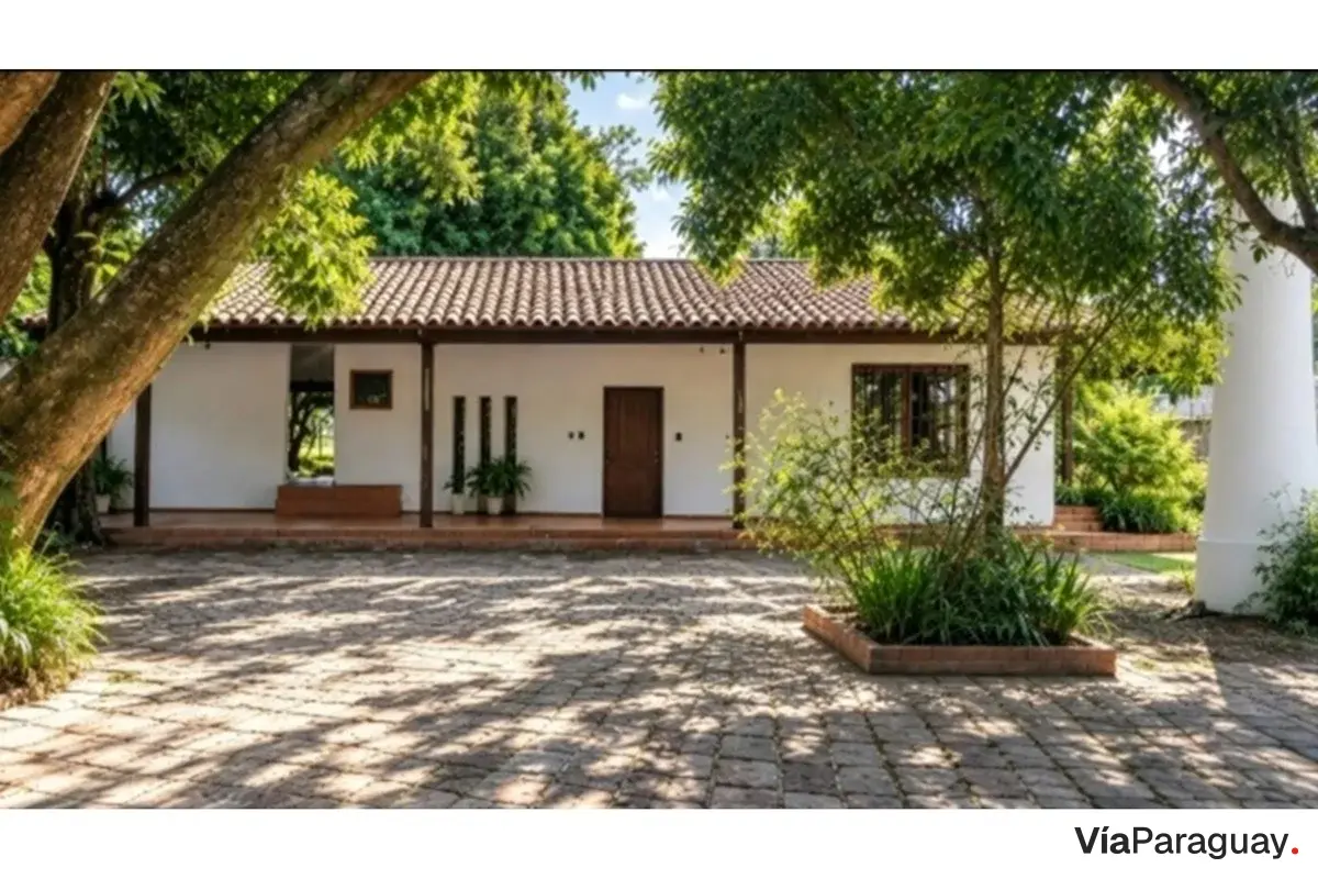 Casa en alquiler en Itauguá con amplio terreno y piscinas