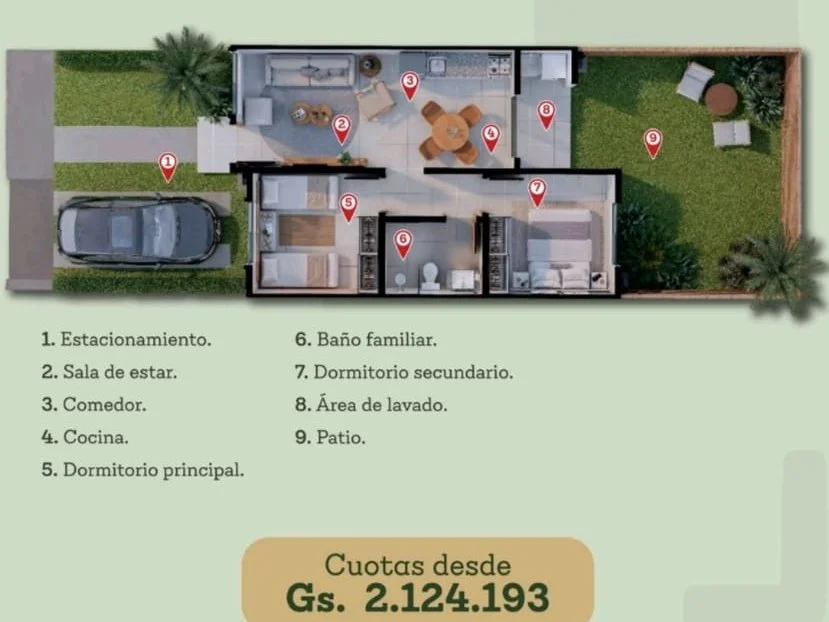 Casa en venta de 53 m² en Bo. Cerrado Vitalia, Luque