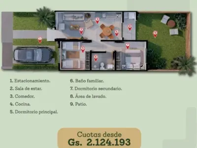 Casa en venta de 53 m² en Bo. Cerrado Vitalia, Luque
