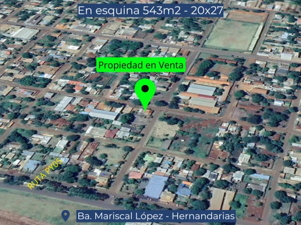 Casa en venta en esquina, barrio Mariscal López, Hernandarias