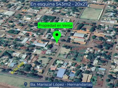 Casa en venta en esquina, barrio Mariscal López, Hernandarias