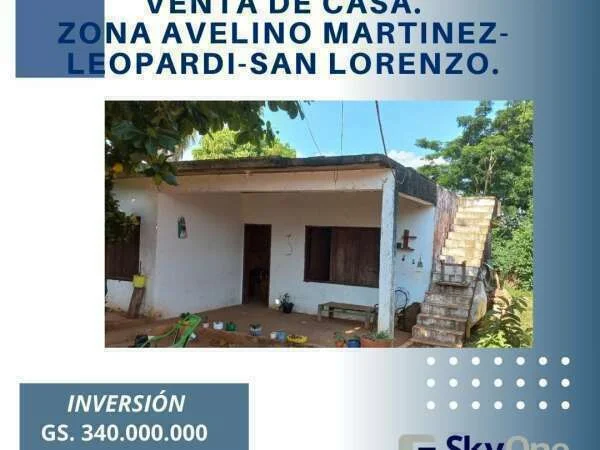 Casa en venta en San Lorenzo, zona Avelino Martínez