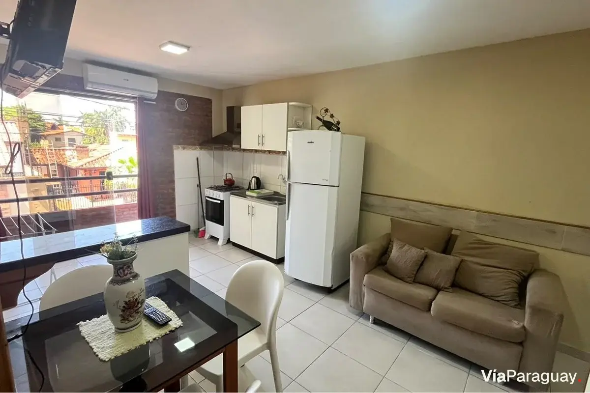 Departamento amoblado en alquiler en Barcequillo, San Lorenzo