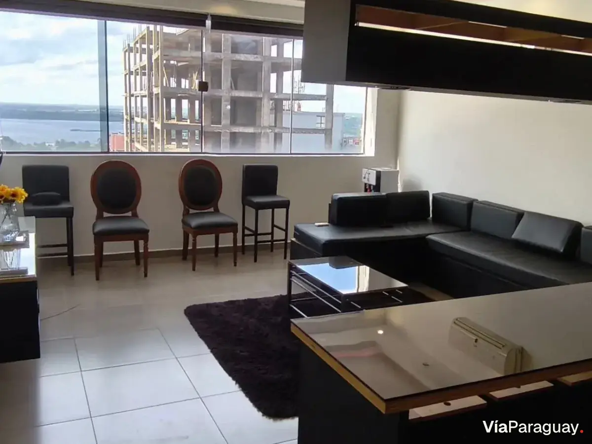 Apartamento mobiliado para alugar no centro de Assunção