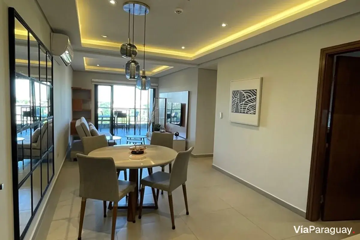 Departamento amoblado en alquiler en Las Lomas, Asunción