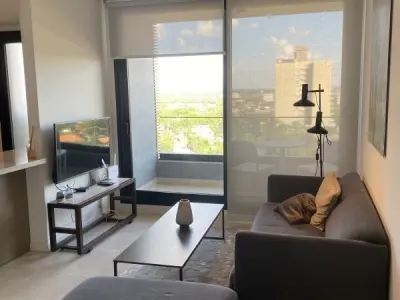 Departamento amoblado en alquiler en Mburucuyá, Asunción — 1 dormitorio
