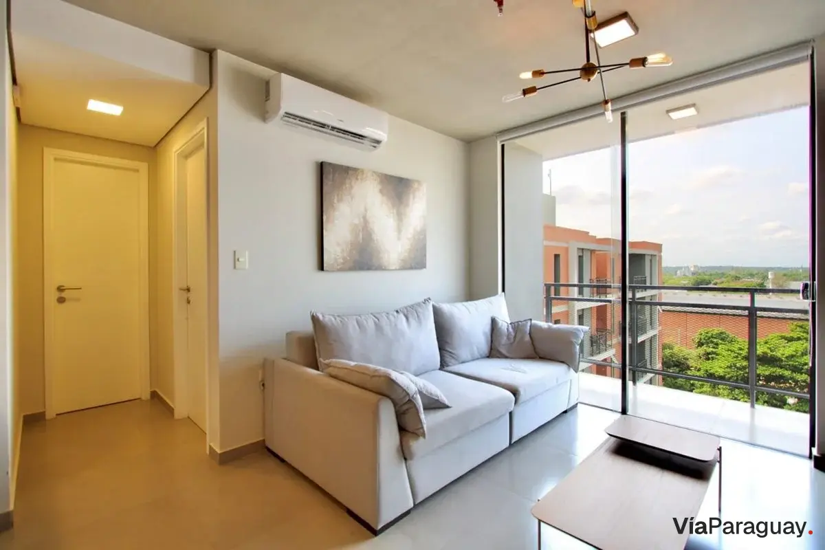 Apartamento mobiliado de 1 dormitório para alugar em Ytay
