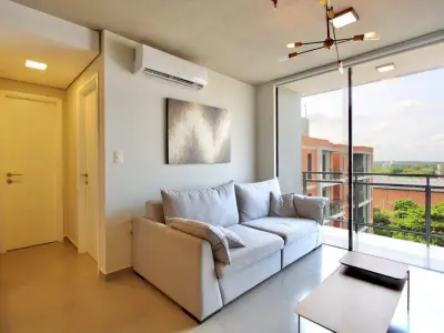 Apartamento mobiliado de 1 dormitório para alugar em Ytay