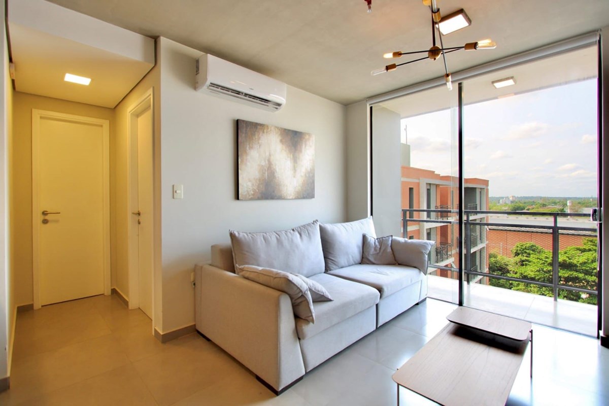 Apartamento mobiliado de 1 dormitório para alugar em Ytay