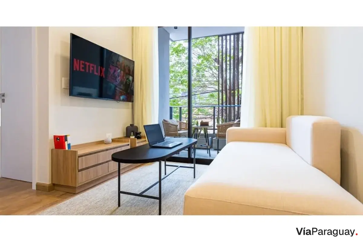 Furnished 1-bedroom apartment for sale in Villa Morra