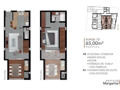 Departamento dúplex en venta en Mburucuyá, Asunción