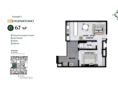 Departamento en venta en Palmanova Las Mercedes, Asunción