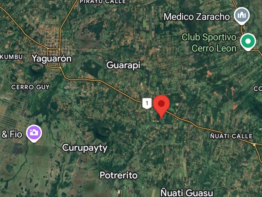 Two adjoining lots for sale in Peguajho, Yaguarón