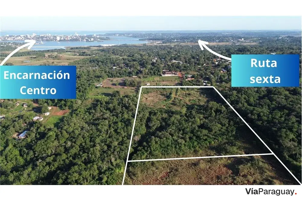 Two lots for sale in Encarnación, Itapúa