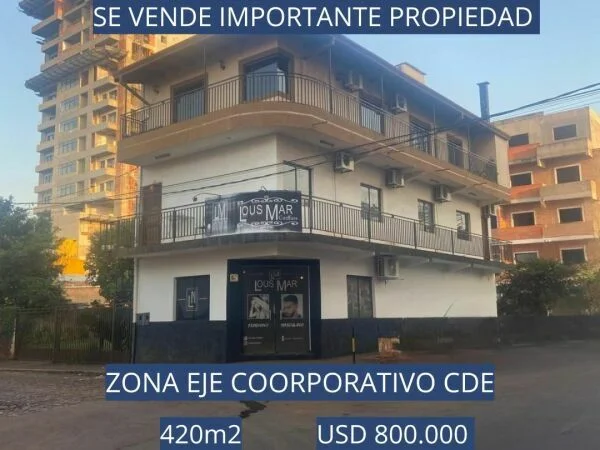 Edificio de usos múltiples en venta en eje corporativo, Ciudad del Este