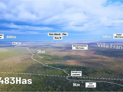 Estancia en venta de 483 ha en Villa Franca, Ñeembucú