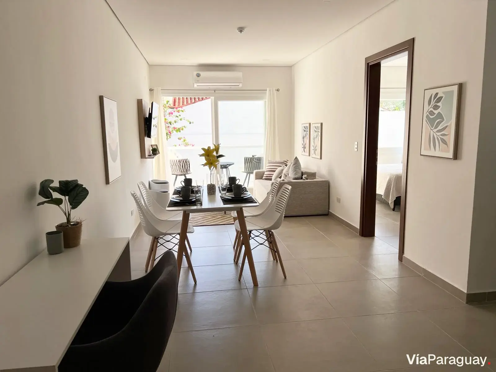 Aluguel apartamento 1 quarto mobiliado com vaga — Herrera, Assunção