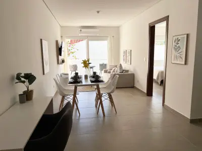 Depto 1 dormitorio amoblado con cochera — Herrera, Asunción