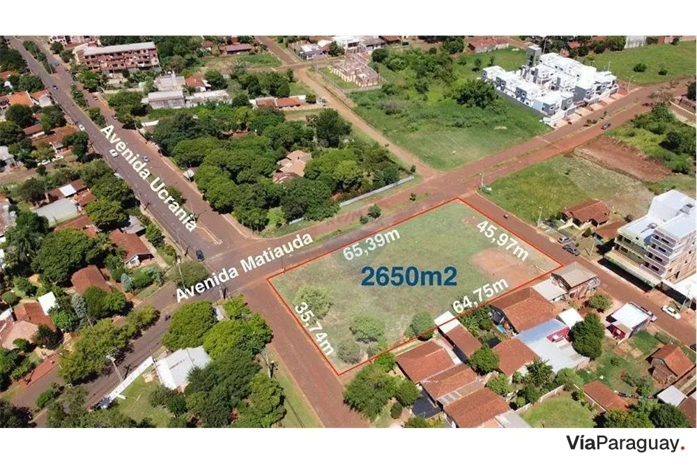 Lote en venta con 3 frentes en San Pedro, Encarnación
