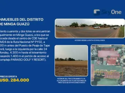 Loteamento de 142 lotes à venda em Minga Guazú, Alto Paraná
