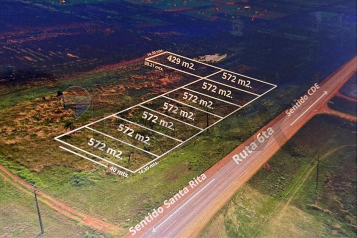 Macrolote de 4.433 m² en venta sobre Ruta 6, Minga Guazú