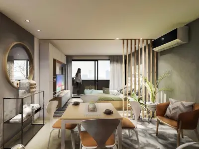 Monoambiente en venta en Edificio Molas Design, Mburucuyá