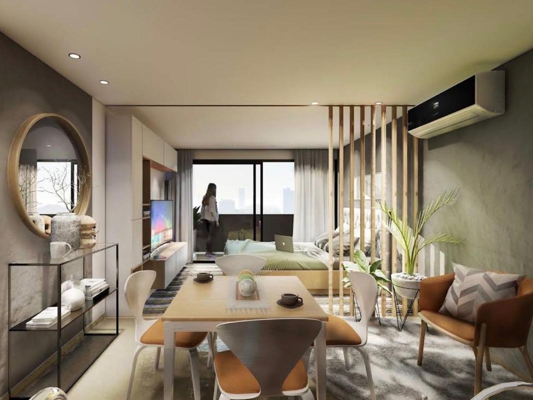Monoambiente en venta en Edificio Molas Design, Mburucuyá