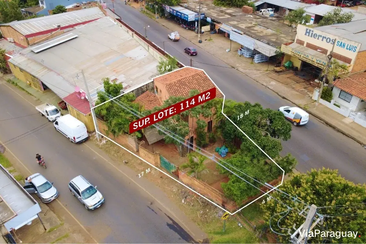 Propiedad comercial en venta en esquina sobre Ruta D027, San Lorenzo