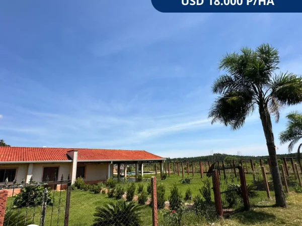 Propriedade rural de 86 hectares em Minga Guazú, Alto Paraná
