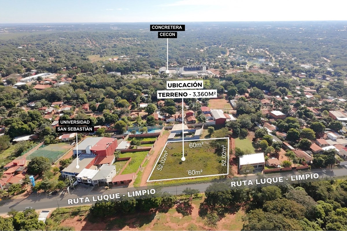 Commercial land for rent on route in Limpio