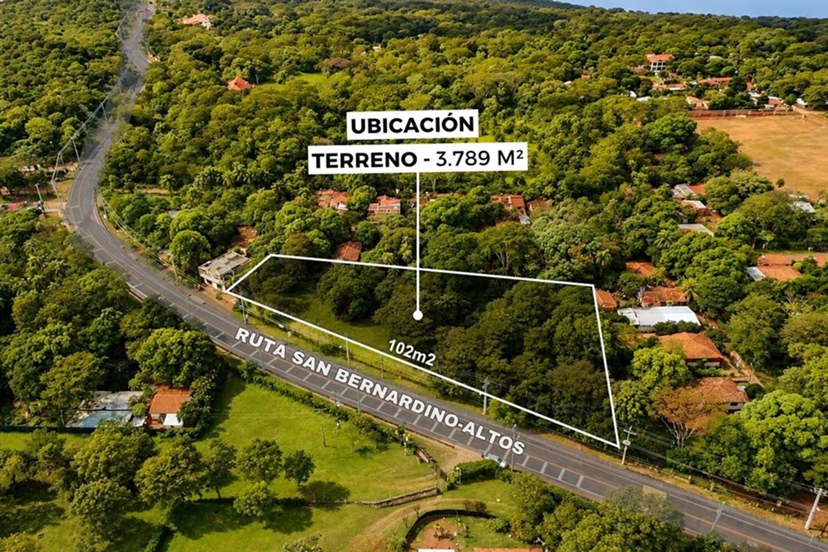 Terreno comercial en alquiler sobre ruta en San Bernardino