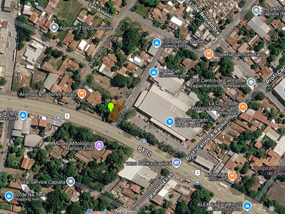 Commercial land for sale in Capiatá, Ruta 2